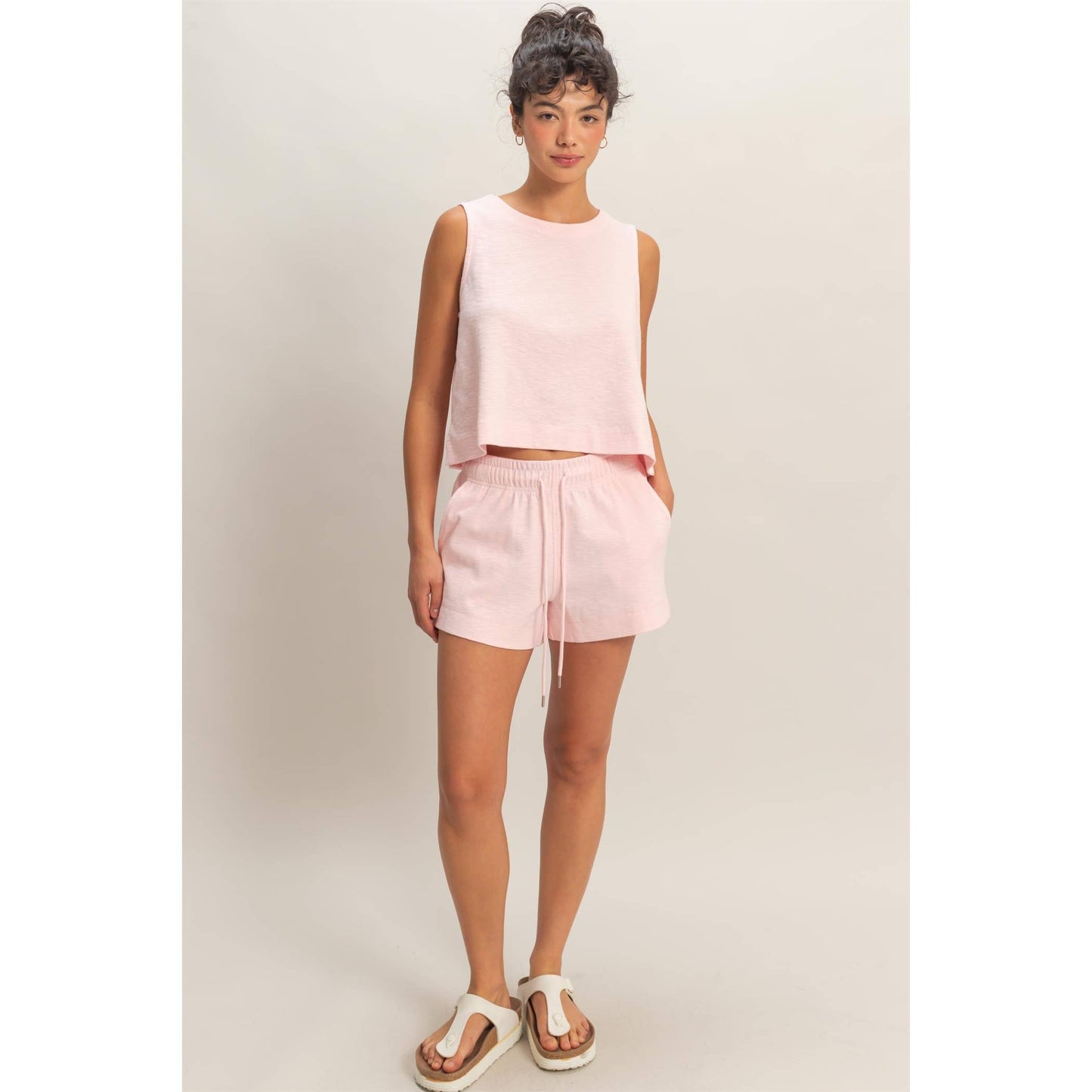 Blush Off Duty Shorts