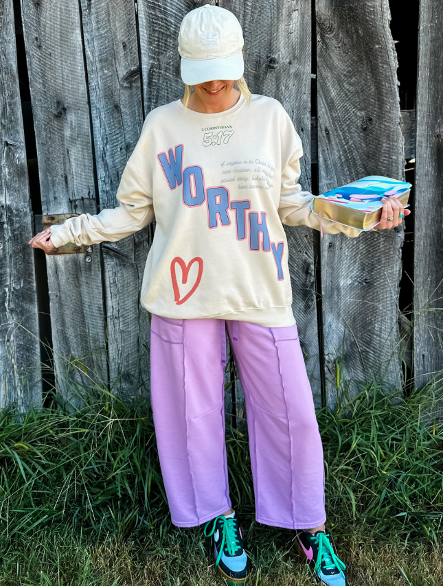 Worthy 5:17 Sweatshirt: Sand