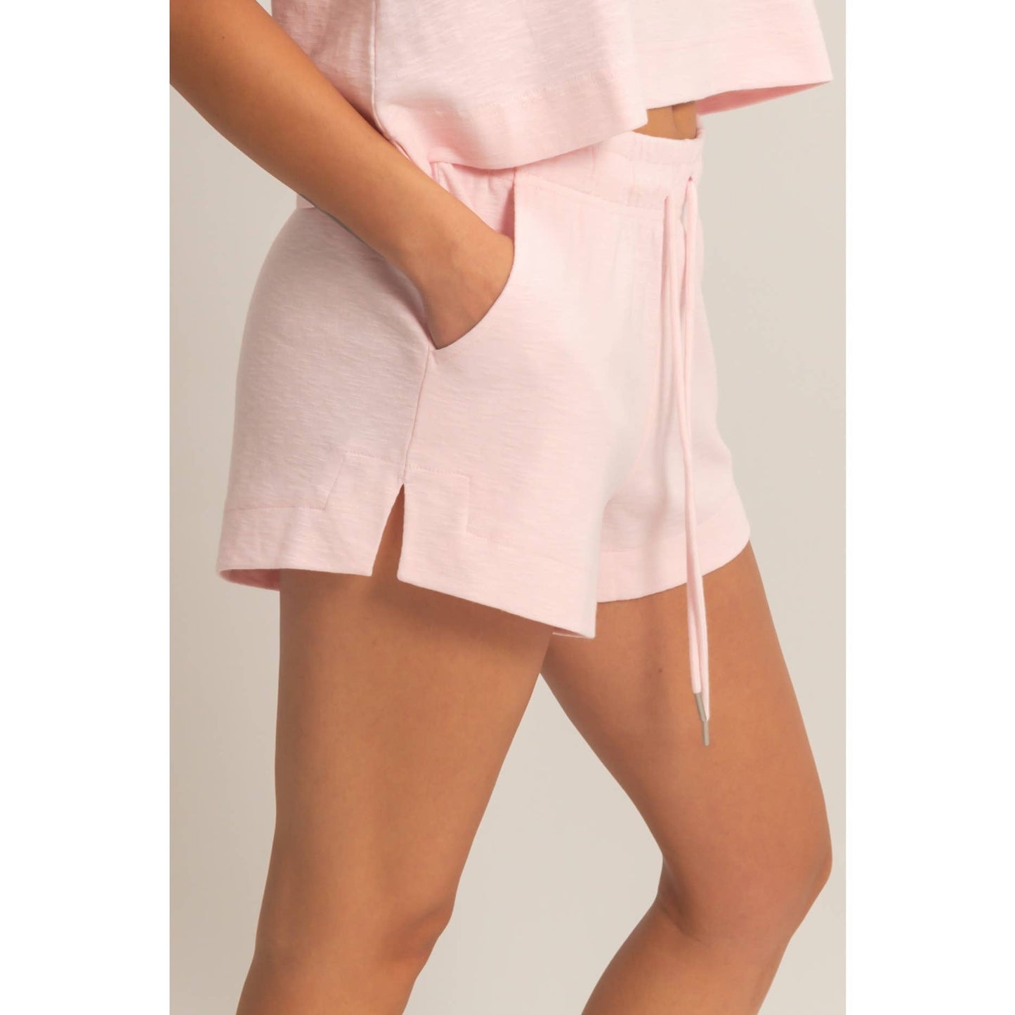 Blush Off Duty Shorts
