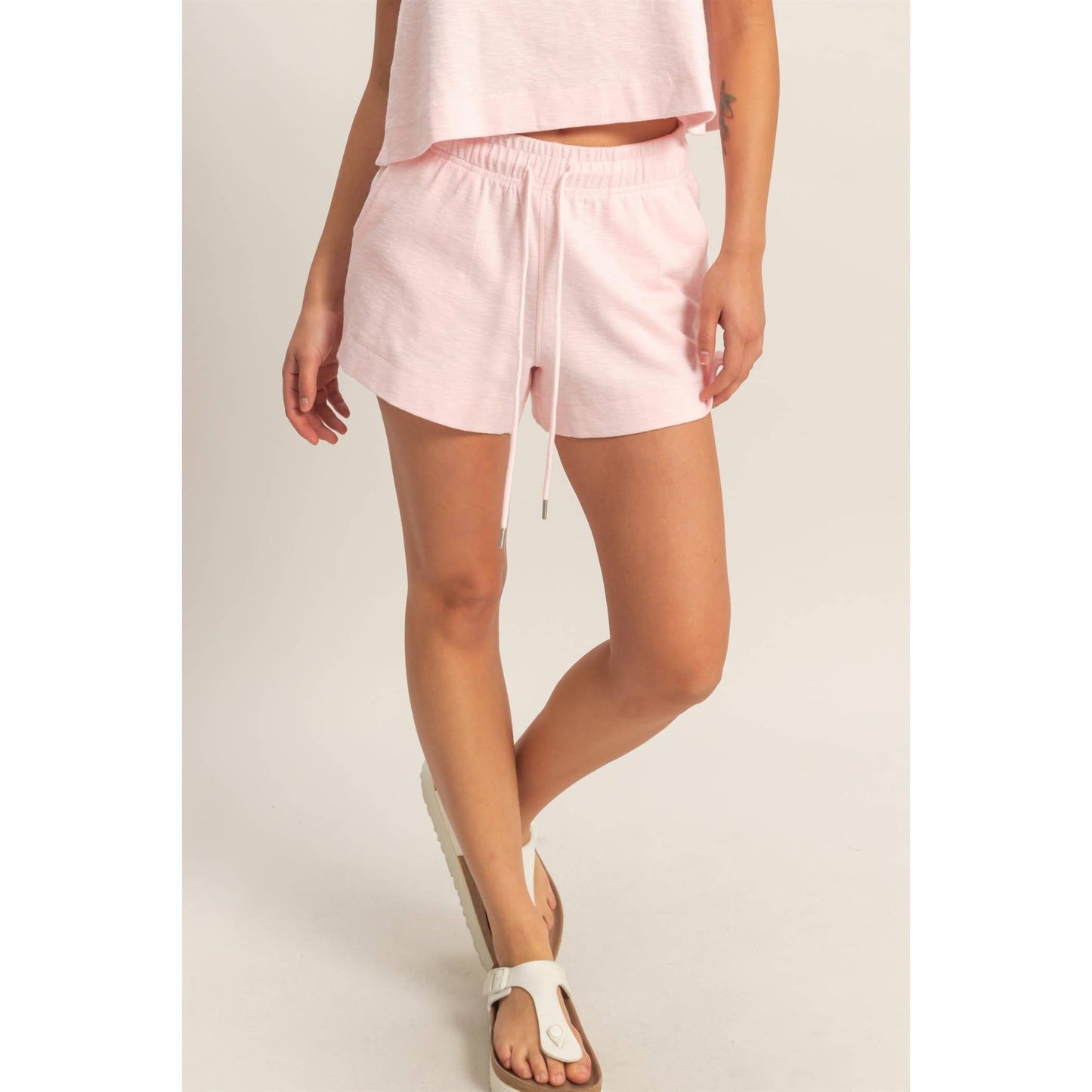 Blush Off Duty Shorts