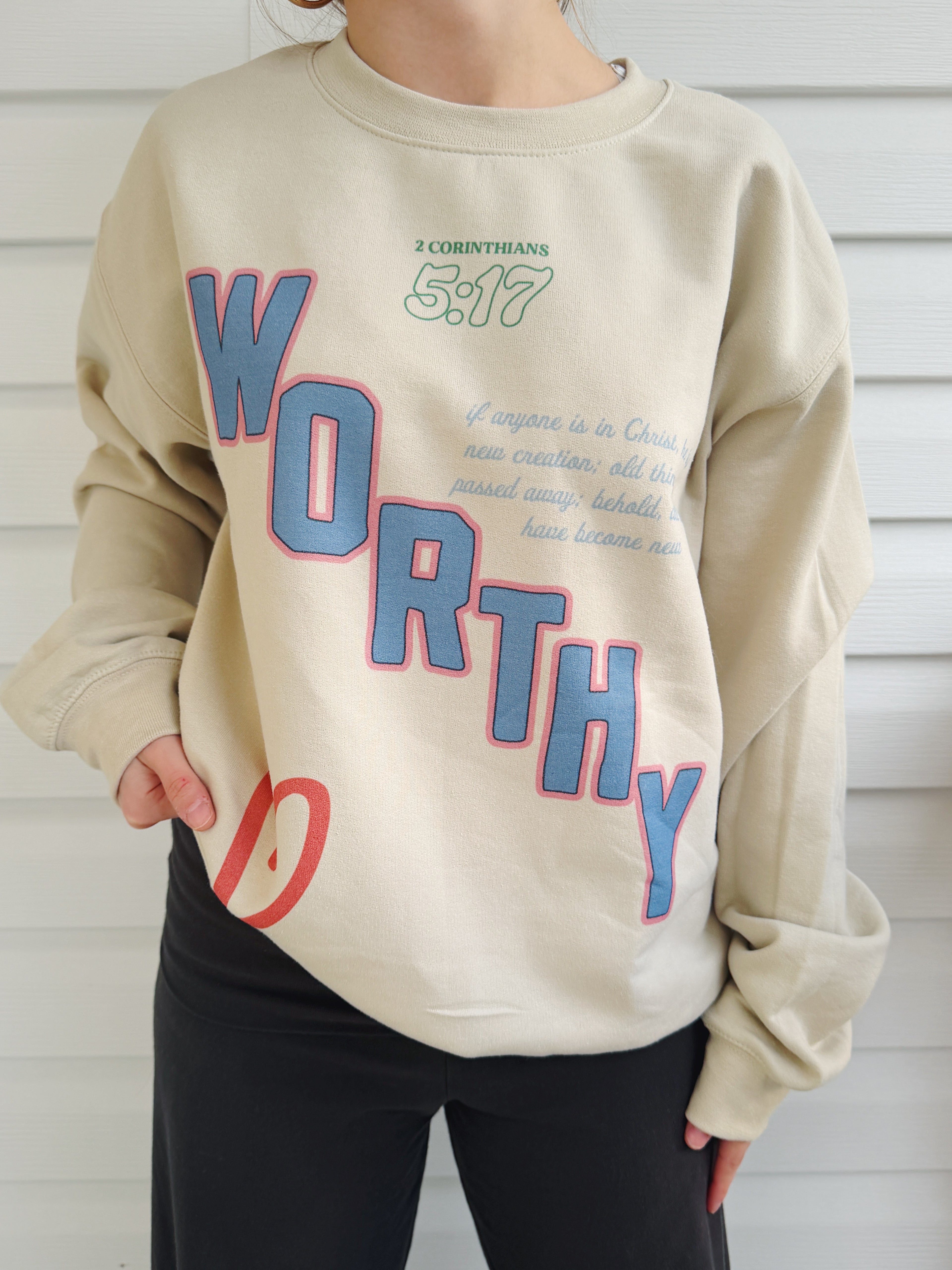Worthy 5:17 Sweatshirt: Sand