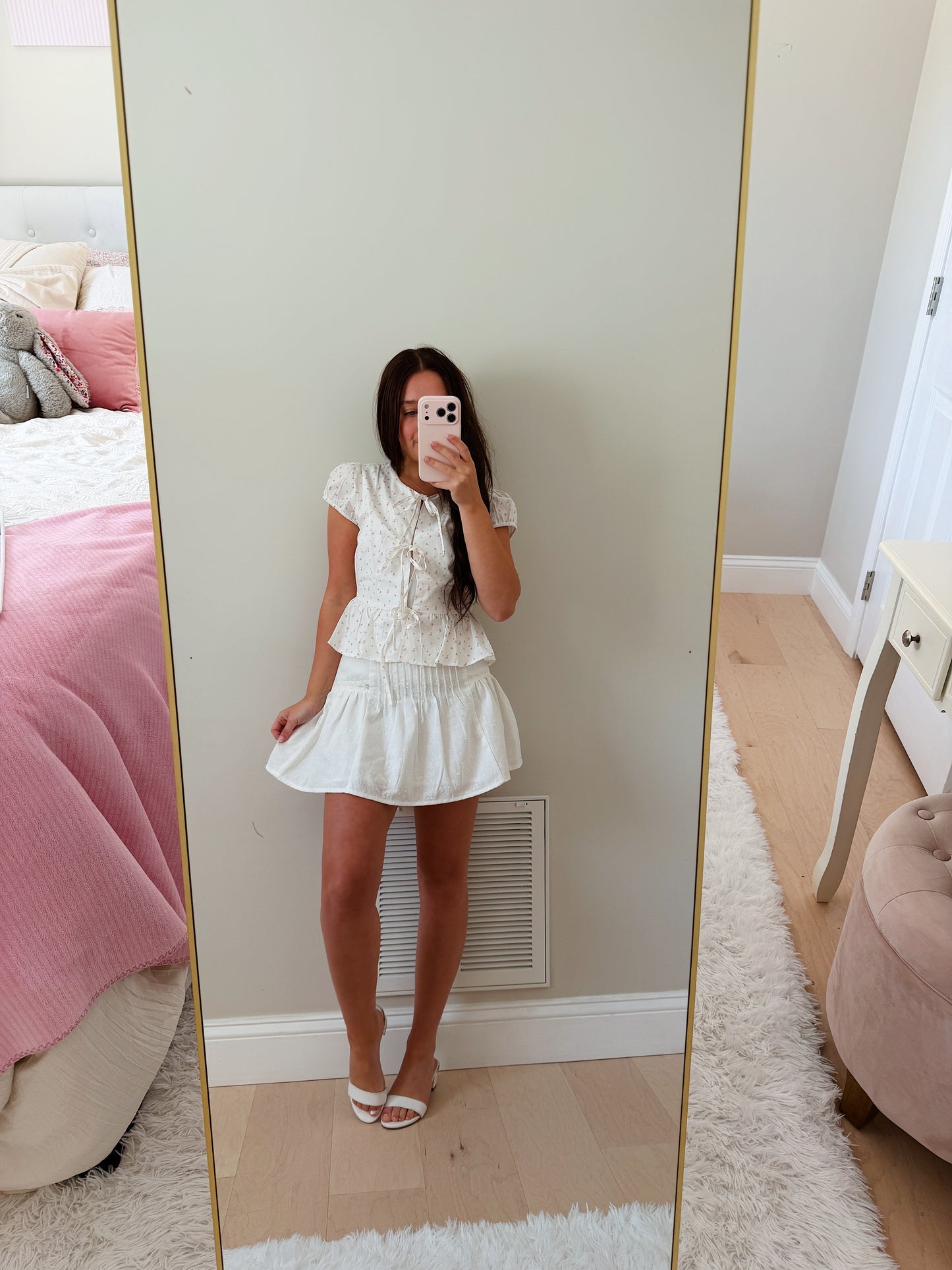Primrose Tie Front Top