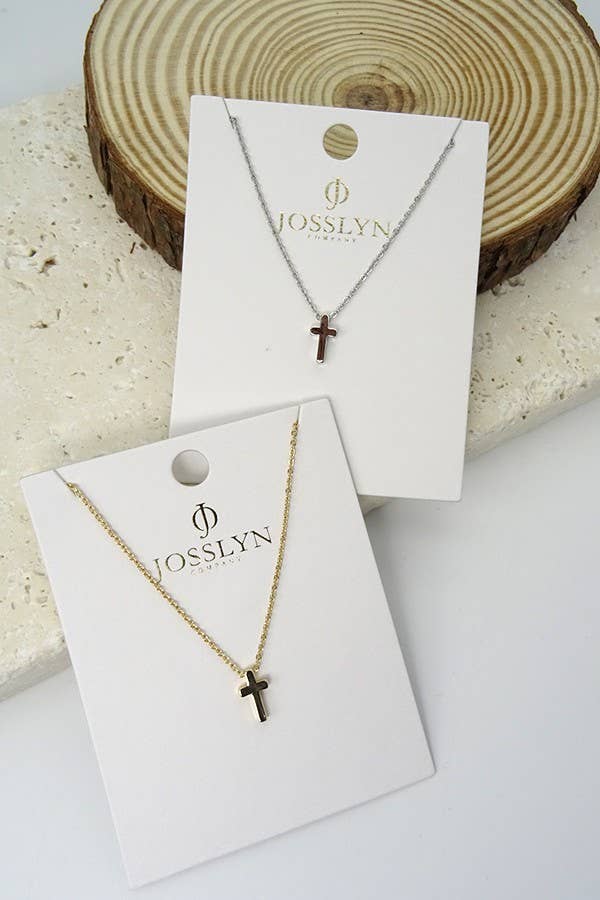 CLASSIC MINI CROSS NECKLACE | 47N15737-CROSS: GOLD