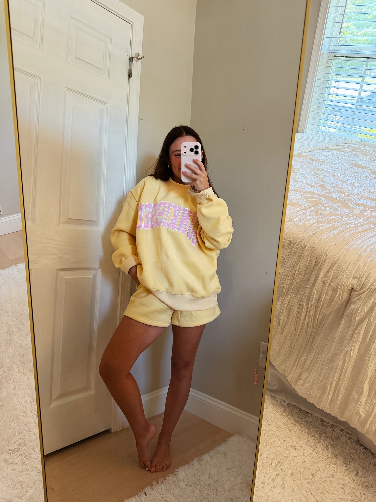 SUNKISSED Embroidered Mockneck & Shorts SET