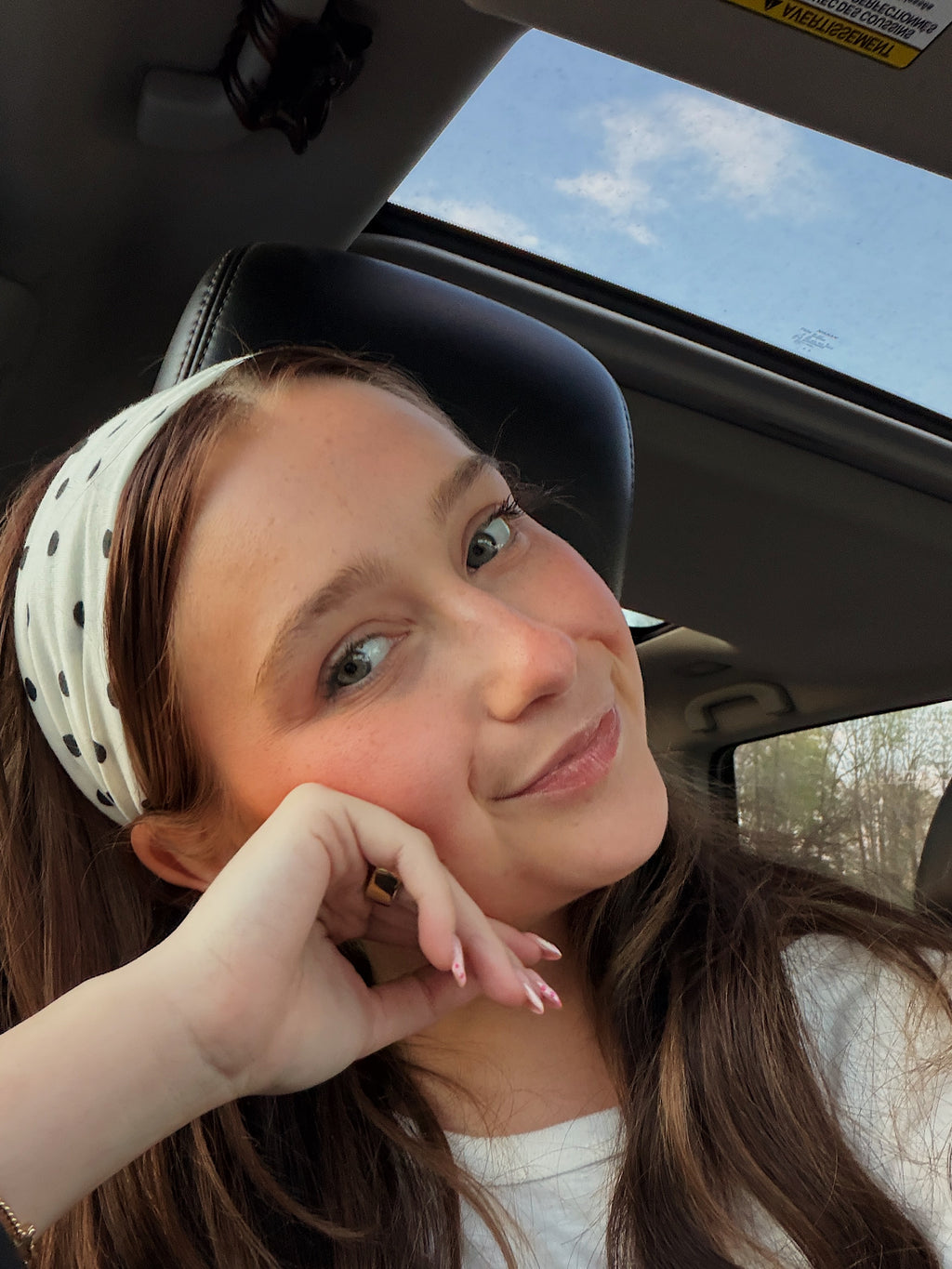 Polka Dot Soft Elastic Head Band