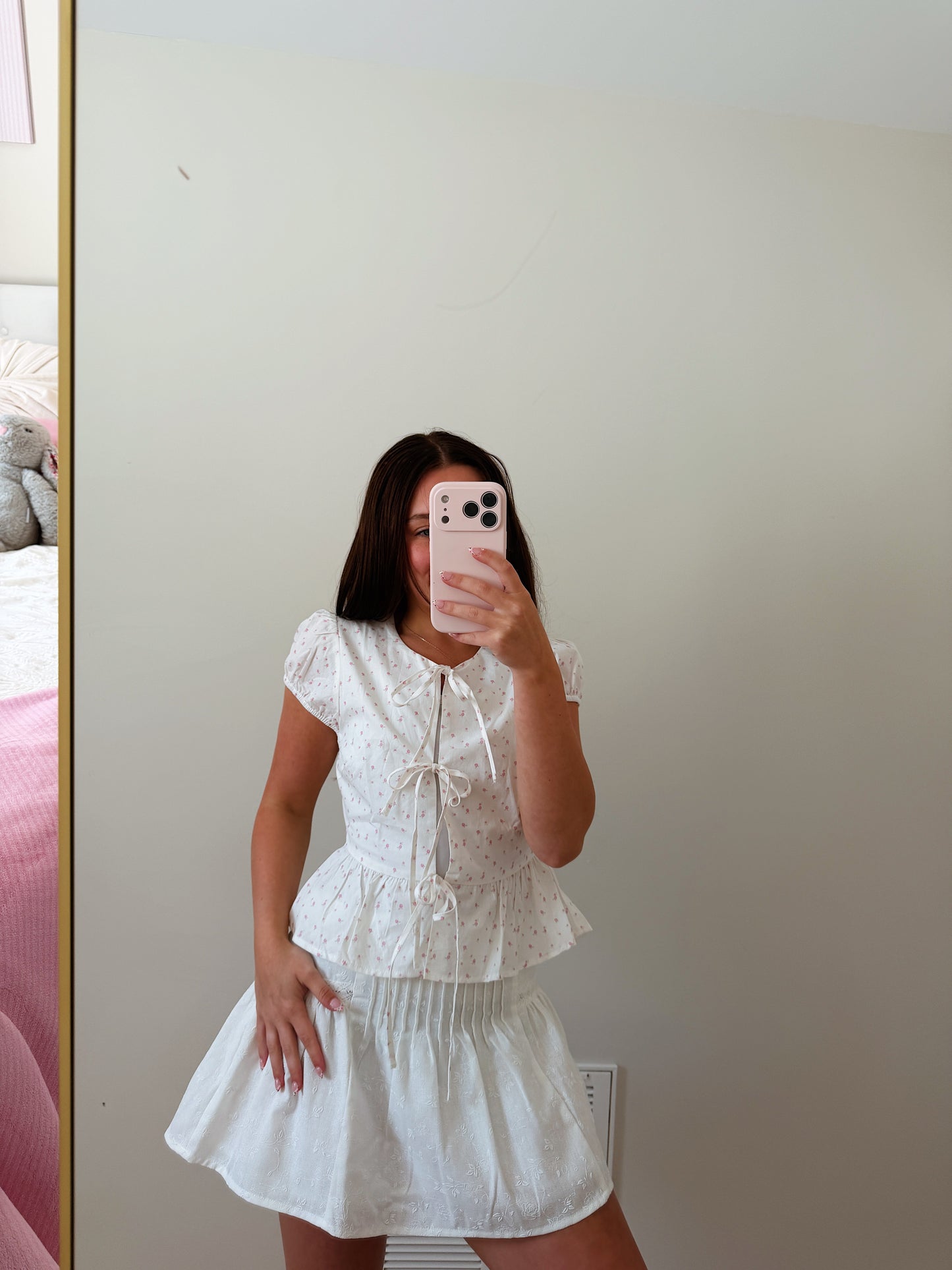 Primrose Tie Front Top