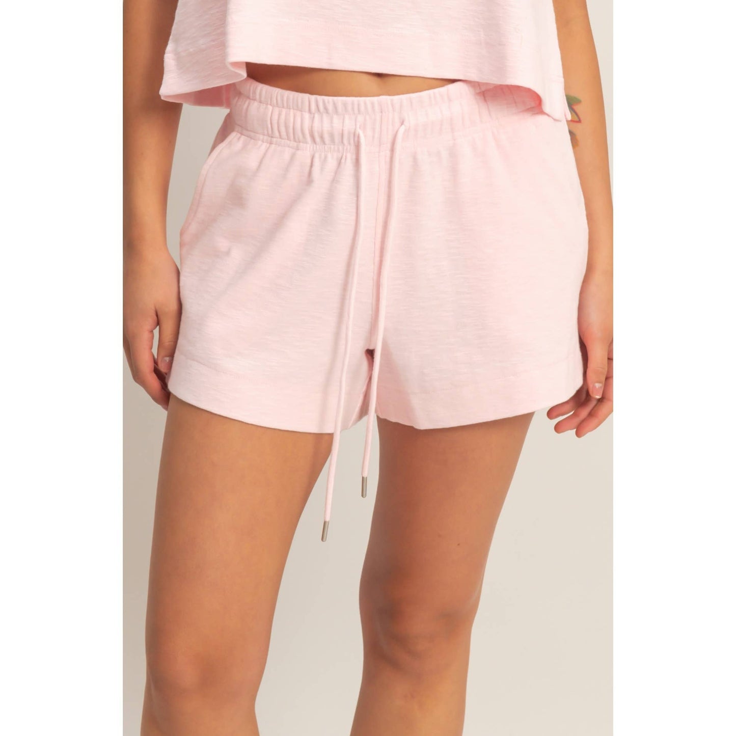 Blush Off Duty Shorts