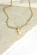 CLASSIC MINI CROSS NECKLACE | 47N15737-CROSS: GOLD
