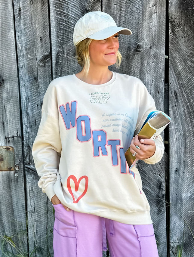 Worthy 5:17 Sweatshirt: Sand